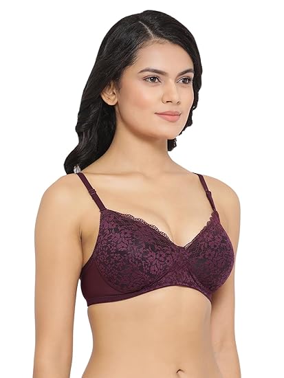 Clovia Women’s Net-Style Full-Coverage Bra – Lightly Padded, Wire-Free Comfort